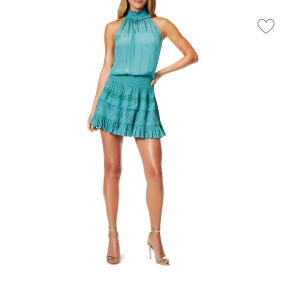 Ramy Brook Dresses & Skirts - Ramy Brook Medium Jade Gari Dress Sleeveless Keyhole Party Wedding Cocktail